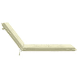 Sunlounger Cushion GEMERT 100% Polyester Cream 190 x 50 x 9 cm 947357