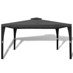 ZNTS Gazebo with Roof 3x4 m Dark Grey 41453
