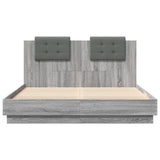 Bed Frame without Mattress Grey Sonoma 120x200 cm 3209931