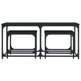 Nesting Coffee Tables 3 pcs Black Engineered Wood 835389