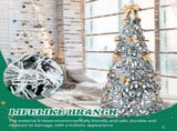 6 FT Snow Flocked Pre-lit Artificial Pop Up Christmas Tree with 100 Warm Lights and Golden Ornaments 48293641
