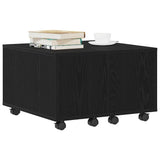 Coffee Table Black Oak 60 x 60 x 38 cm Engineered Wood 862625