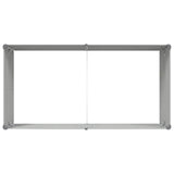 Planter Light Grey 195 x 100 x 45 cm Galvanised Steel 42018167