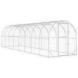 Chicken Coop Silver 800 x 200 x 200 cm Galvanised Steel 3434678