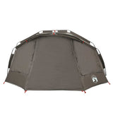 Fishing Tent 5-Person Grey Waterproof 4009390