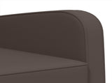 Armchair Shiny Brown Faux Leather 42043436