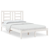 Bed Frame without Mattress White 120x200 cm Solid Wood Pine 3104344