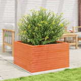 Garden Planter Wax Brown 80x80x45.5 cm Solid Wood Pine 847260