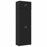 Storage Cabinet Black 70x42.5x225 cm Engineered Wood 3281330