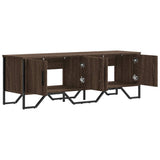 TV Cabinet Brown Oak 122x34x41 cm Engineered Wood 848588