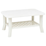48793 Coffee Table White 90x60x46 cm Plastic