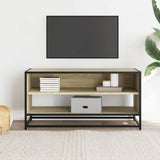 ZNTS TV Cabinet Sonoma Oak 91x40x46 cm Engineered Wood and Metal 848885