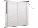 Venetian Blind Dark Brown with Pattern 150 x 120 cm 25 mm PVC 42003792