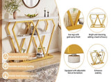 Console table - 120 x 29.5 x 80 cm - Dining & kitchen table, balcony table - Wooden table N639P383124W