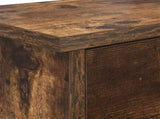 Wall-Mounted Coat Rack with Shelf Smoked Oak 80 x 20 x 30 cm 874343
