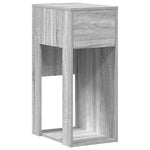 ZNTS Computer Tower Stand with Drawer Grey Sonoma 30x44x74 cm 858736