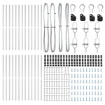 Fence Post Other 26 pcs Silver 3.2 x 3.2 x 210 cm Steel 3350161