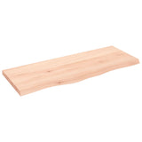 ZNTS Wall Shelf 100x40x cm Untreated Solid Wood Oak 363564