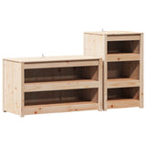 Outdoor Kitchen Cabinet MEPPEL 2 pcs Natural Douglas 3443793