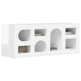 TV Cabinet High Gloss White 100 x 35 x 40 cm Engineered Wood 891268