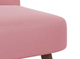 Slipper Chair Pink Velvet 42050516