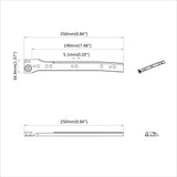 Drawer Slide 87 pcs White Steel 864649