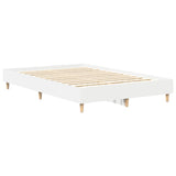Bed Frame No Mattress White 120x190 cm Small Double Engineered Wood 861075