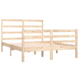 Bed Frame without Mattress Solid Wood Pine 135x190 cm Double Double 3104981