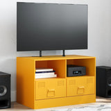 TV Cabinet Mustard Yellow 67x39x44 cm Steel 841745