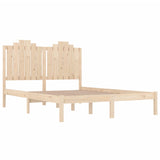 3103758 Bed Frame without Mattress Solid Wood 140x190 cm