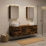 Bathroom Furniture Set 5 pcs Smoked Oak 3406995
