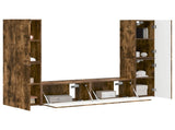 TV Cabinet Set 6 pcs Smoked Oak Engineered Wood 3409110