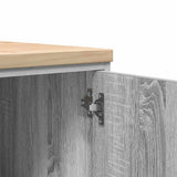 Garage Storage Cabinet Grey Sonoma 40x51x85 cm Solid Wood Pine 860567