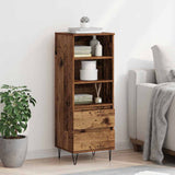 Highboard with Drawer Old Wood 40 x 36 x 110 cm Engineered Wood 882741