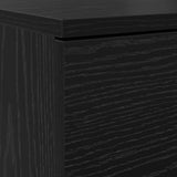 Shoe Cabinet Black Oak 100.5 x 28 x 100 cm Engineered Wood 871388