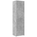 ZNTS Slim Storage Cabinet Concrete Grey 50x42.5x225 cm Engineered Wood 3281304