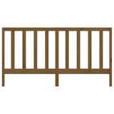 Bed Headboard Honey Brown 206x4x100 cm Solid Wood Pine 817713