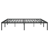 Metal Bed Frame without Mattress Black 180x200cm 350850