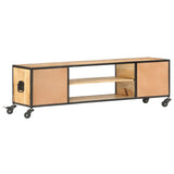 TV Cabinet 130x30x39 cm Solid Mango Wood 286377