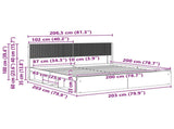Bed Frame with Storage and Headboard 3 pcs Engineered Wood 3414176