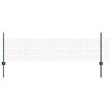 Welded Wire Fence with Posts 50 x 0.5 m PVC-Coated Steel Green 3336505