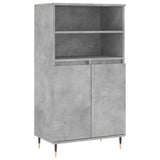 Highboard Concrete Grey 60x36x110 cm Engineered Wood 831480