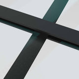 Sliding Door with Hardware Set Black 90x205 cm ESG Glass 3375950