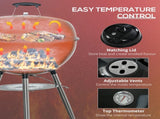 Portable Kettle Charcoal Grill - Black T3398P328036