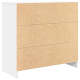 Sideboard with Drawer White 80x34x76 cm Engineered Wood 861535