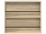 Magazine Rack 2 pcs Sonoma Oak 60 x 12 x 70 cm Engineered Wood 890831