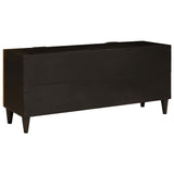 TV Cabinet Black and Gold 105 x 33 x 46 cm Engineered wood 4017828