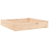 Sandbox with Seats Square Solid Wood Pine 825030