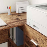 Sideboard with Drawer Old Wood 38 x 34 x 75 cm 869552