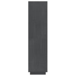 Book Cabinet/Room Divider Grey 40x35x135 cm Solid Pinewood 810851